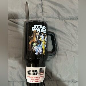 Star Wars Black and White Tumbler with Handle